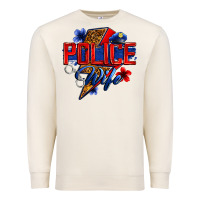 Sandshell police wife with lightning bolt Premium Sweatshirt - Zillion Design Studio