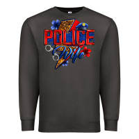 Smoke police wife with lightning bolt Premium Sweatshirt - Zillion Design Studio