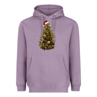 Lavender Skeleton merry christmas tree Heavyweight Hoodie - RanaPortraitStore