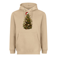 Mushroom Skeleton merry christmas tree Heavyweight Hoodie - RanaPortraitStore