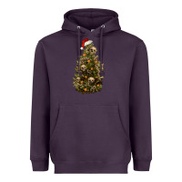 Plum Skeleton merry christmas tree Heavyweight Hoodie - RanaPortraitStore