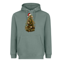 Sage Skeleton merry christmas tree Heavyweight Hoodie - RanaPortraitStore