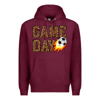 Burgundy game day soccer Premium Hoodie - JahusDesignShop
