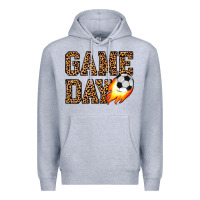 Heather Grey game day soccer Premium Hoodie - JahusDesignShop