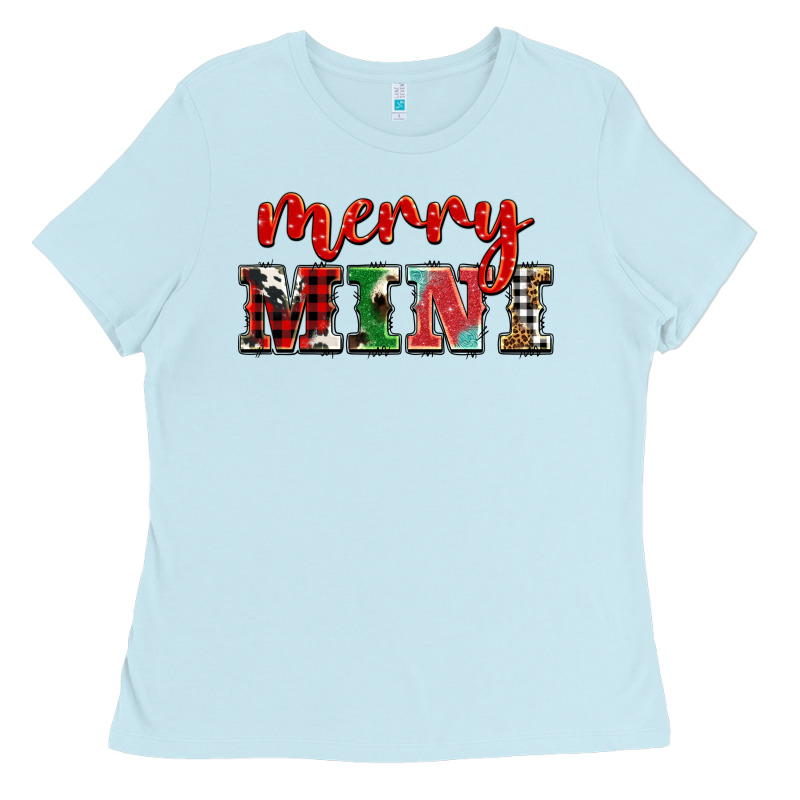 Christmas Merry Mini Ladies Tee by BarkalooDesign | Teevron