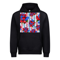Black patriotic roses Urban Hoodie - BundleAndBundleShop