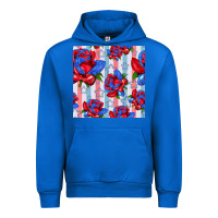 Cobalt patriotic roses Urban Hoodie - BundleAndBundleShop