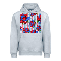 Heather Grey patriotic roses Urban Hoodie - BundleAndBundleShop