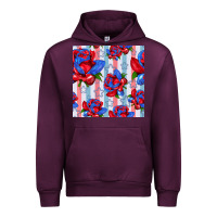 Mauve Wine patriotic roses Urban Hoodie - BundleAndBundleShop