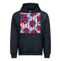 Navy patriotic roses Urban Hoodie - BundleAndBundleShop