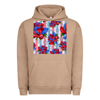 Pigment Burro patriotic roses Urban Hoodie - BundleAndBundleShop