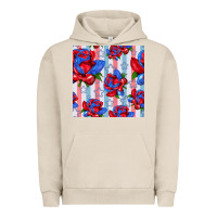 Pigment French Oak patriotic roses Urban Hoodie - BundleAndBundleShop