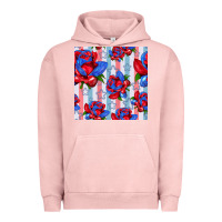 Pigment Salmon patriotic roses Urban Hoodie - BundleAndBundleShop