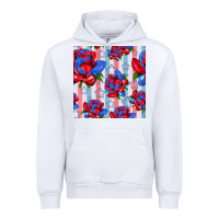 White patriotic roses Urban Hoodie - BundleAndBundleShop