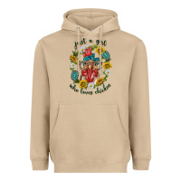 Mushroom just a girl who loves chicken with sunflowers and gemstone Heavyweight Hoodie - texasbilliewilder