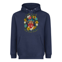 Navy just a girl who loves chicken with sunflowers and gemstone Heavyweight Hoodie - texasbilliewilder