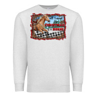 Oatmeal Heather all i want for christmas is a horse  with farm Premium Sweatshirt - RanaPortraitStore