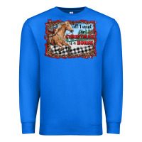 True Royal all i want for christmas is a horse  with farm Premium Sweatshirt - RanaPortraitStore