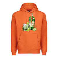 Carrot gin tonic bottle and cocktail Premium Hoodie - AdoDesignShop
