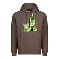 Coffee gin tonic bottle and cocktail Premium Hoodie - AdoDesignShop