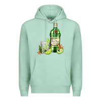 Seafoam gin tonic bottle and cocktail Premium Hoodie - AdoDesignShop