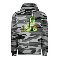 Slate Camo gin tonic bottle and cocktail Premium Hoodie - AdoDesignShop