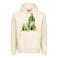 Tofu gin tonic bottle and cocktail Premium Hoodie - AdoDesignShop