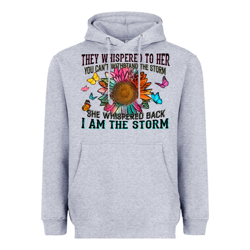 They Whispered To Her You Can't Withstand The Stor Heavyweight Hoodie by Zillion Design Studio | Teevron