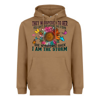 Toasted Coconut they whispered to her you can't withstand the stor Heavyweight Hoodie - Zillion Design Studio