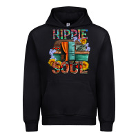 Black hippie soul with caravan and flowers Urban Hoodie - Artiststas