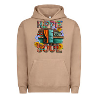 Pigment Burro hippie soul with caravan and flowers Urban Hoodie - Artiststas