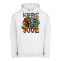 Hippie Soul With Caravan And Flowers Urban Hoodie | Teevron