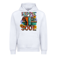 White hippie soul with caravan and flowers Urban Hoodie - Artiststas