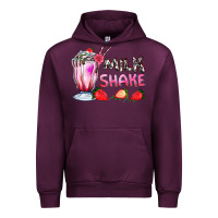 Mauve Wine milkshake with strawberry Urban Hoodie - AdoDesignShop