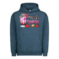 Pigment Midnight Navy milkshake with strawberry Urban Hoodie - AdoDesignShop