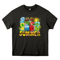 Asphalt Hello Summer Heavy Core Tee - CowhideDigitalArt