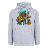 Heather Grey keep it wild tbw Heavyweight Hoodie - texasbilliewilder