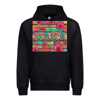 Black mama with tie dye and flowers Urban Hoodie - Artiststas