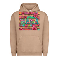 Pigment Burro mama with tie dye and flowers Urban Hoodie - Artiststas