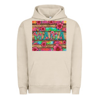 Pigment French Oak mama with tie dye and flowers Urban Hoodie - Artiststas