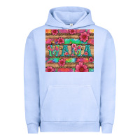 Pigment Grape Ice mama with tie dye and flowers Urban Hoodie - Artiststas