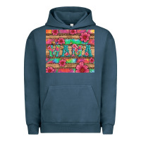 Pigment Midnight Navy mama with tie dye and flowers Urban Hoodie - Artiststas