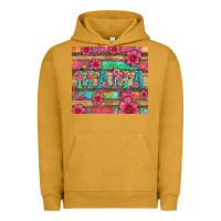 Pigment Peanut Butter mama with tie dye and flowers Urban Hoodie - Artiststas