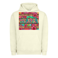Pigment Pistachio mama with tie dye and flowers Urban Hoodie - Artiststas