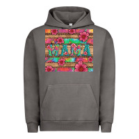 Mama With Tie Dye And Flowers Urban Hoodie | Teevron