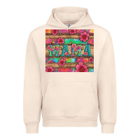 Sandshell mama with tie dye and flowers Urban Hoodie - Artiststas