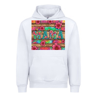 White mama with tie dye and flowers Urban Hoodie - Artiststas