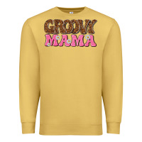 Antique Gold groovy mama Premium Sweatshirt - texasbilliewilder