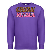 Purple groovy mama Premium Sweatshirt - texasbilliewilder