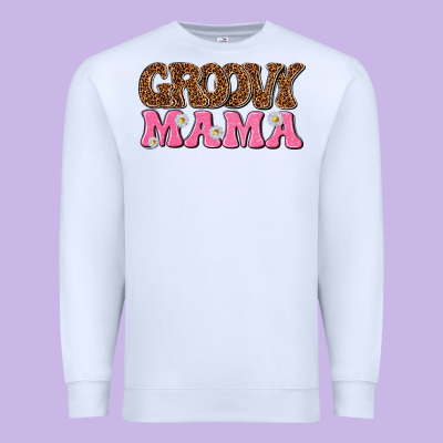 Groovy Mama Premium Sweatshirt Designed By Texasbilliewilder